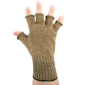 Preview: US Army Fingerless Wool Gloves Coyote