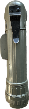 US ARMY FULTON "D" ANGLE HEAD FLASHLIGHT OLIV