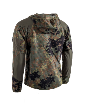 AB Fleece Hoodie Jacke Delta Flecktarn