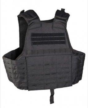 LASER CUT CARRIER MOLLE WESTE BLACK