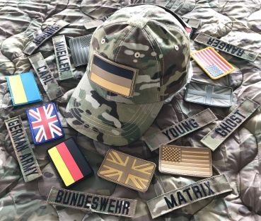 US MultiCam™ TACTICAL Cap mit Flagge und Nametape deiner Wahl