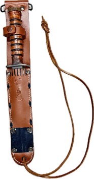 Preview: US Army WW II Kampfmesserscheide M6 Leder