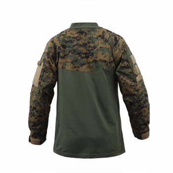 MARINES WOODLAND DIGITAL CAMO TACTICAL COMBAT SHIRT