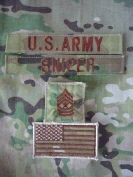 US Army Multicam NAME Package Set Velcro Abzeichen