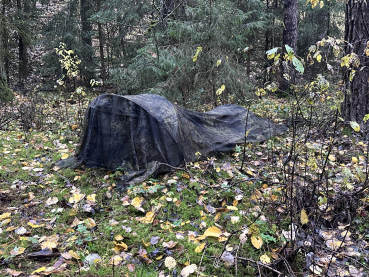 AB Utility Mesh Fabric IR Skarpo 140 x 280 cm 5FTD BW Flecktarn