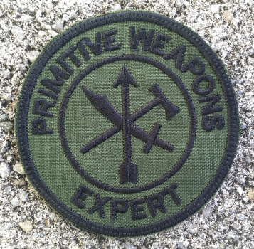 PRIMITIVE WEAPONS EXPERT Velcro patch Oliv