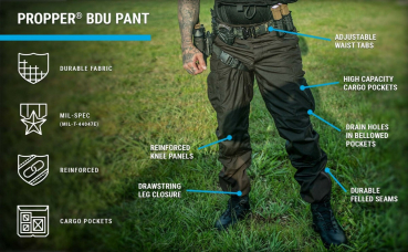 US Army BDU woodland camouflage Tarnhose