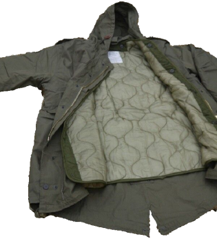 US Army GI SHELL KAPUZENPARKA Fishtail Parka M51 Feldparka Replica  oliv