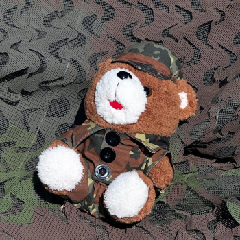 Preview: BW flecktarn Teddybär 28 cm