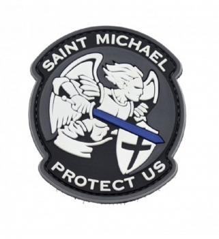 SAINT MICHAEL - PROTECT US PVC Velcro patch