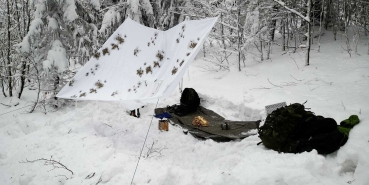 Bw Schneetarn snow camo Poncho Tarnumhang