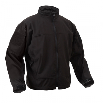 SPECIAL OPS LIGHTWEIGHT TACTICAL SOFT SHELL JACKET BLACK