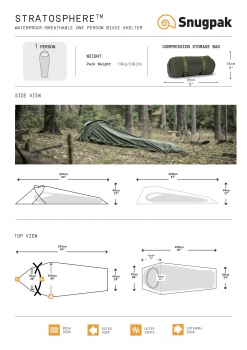 Snugpak Stratosphere Bivy Sleeping Bag cover Oliv