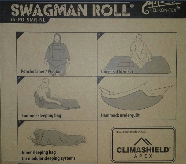 Helikon-Tex SWAGMAN ROLL® Poncho - Climashield® Apex 67g - Coyote