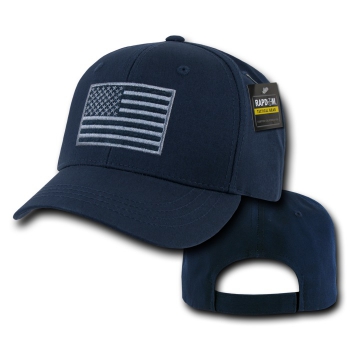 Embroidered USA Operator Cap Navy Blue