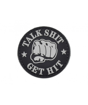 TALK SHIT * GET HIT PVC Velcro patch