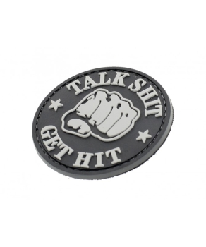 TALK SHIT * GET HIT PVC Velcro patch