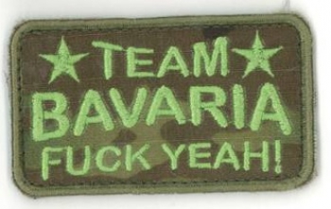 TEAM BAVARIA - FUCK YEAH! Multicam Velcro patch