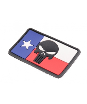 Preview: Skull TEXAS Flag PVC Velcro patch