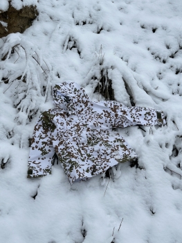 Snow Camo ECWCS Cold Weather Regenjacke mit Kapuze