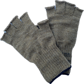 US Army Fingerless Wool Gloves Coyote