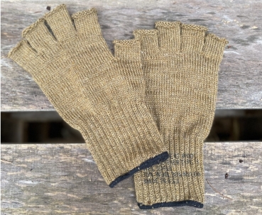US Army Fingerless Wool Gloves Coyote