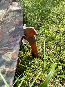 US ARMY Aluminium Zelt Hering Orange
