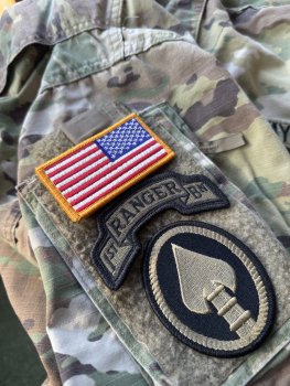 US Army Airforce Marines Navy Velcro ACU USA Flagge full color patch reversed