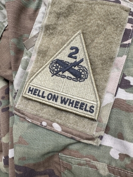 2nd Armor Division Hell on Wheels Multicam Scorpion patch