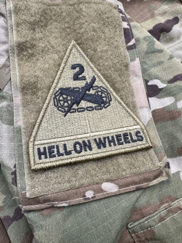 2nd Armor Division Hell on Wheels Multicam Scorpion patch