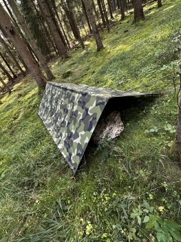 TacGear M90 Swedisch Camouflage Tarp / Basha Biwakplane