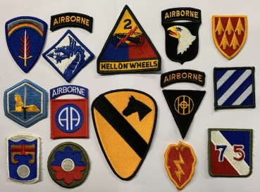 16 US Army Military Konvolut Assorted Mix Uniform Patches