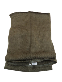 US Army Wool scarf Wollschal Rollschal oliv ca. 120 x 20 cm