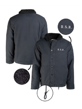 Preview: US NAVY DECK JACKET N-1 Blue (Repro) WK2