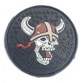 Viking Skull Warrior PVC Velcro patch