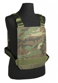 US ARMY RANGER WOODLAND CAMOUFLAGE KÖRPERSCHUTZWESTE M.STAHLPLATTEN