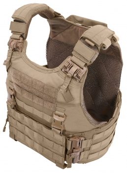Warrior Assault System Quad Release Molle Plate Carrier Coyote