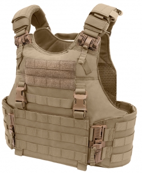 Warrior Assault System Quad Release Molle Plate Carrier Coyote
