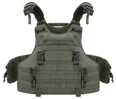 Preview: Warrior Assault System Quad Release Molle Plate Carrier Oliv Green