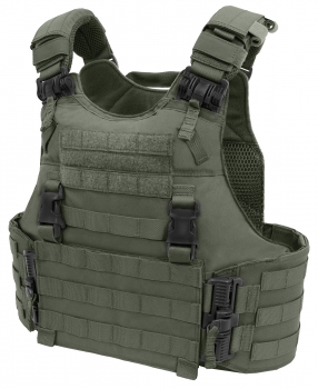 Warrior Assault System Quad Release Molle Plate Carrier Oliv Green