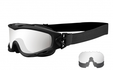 Wiley X Spear Schutzbrille Black Smoke/Clear