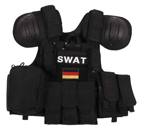 Taktische Einsatz Weste Polizei Pistolenholster SWAT Carrier Vest Paintball