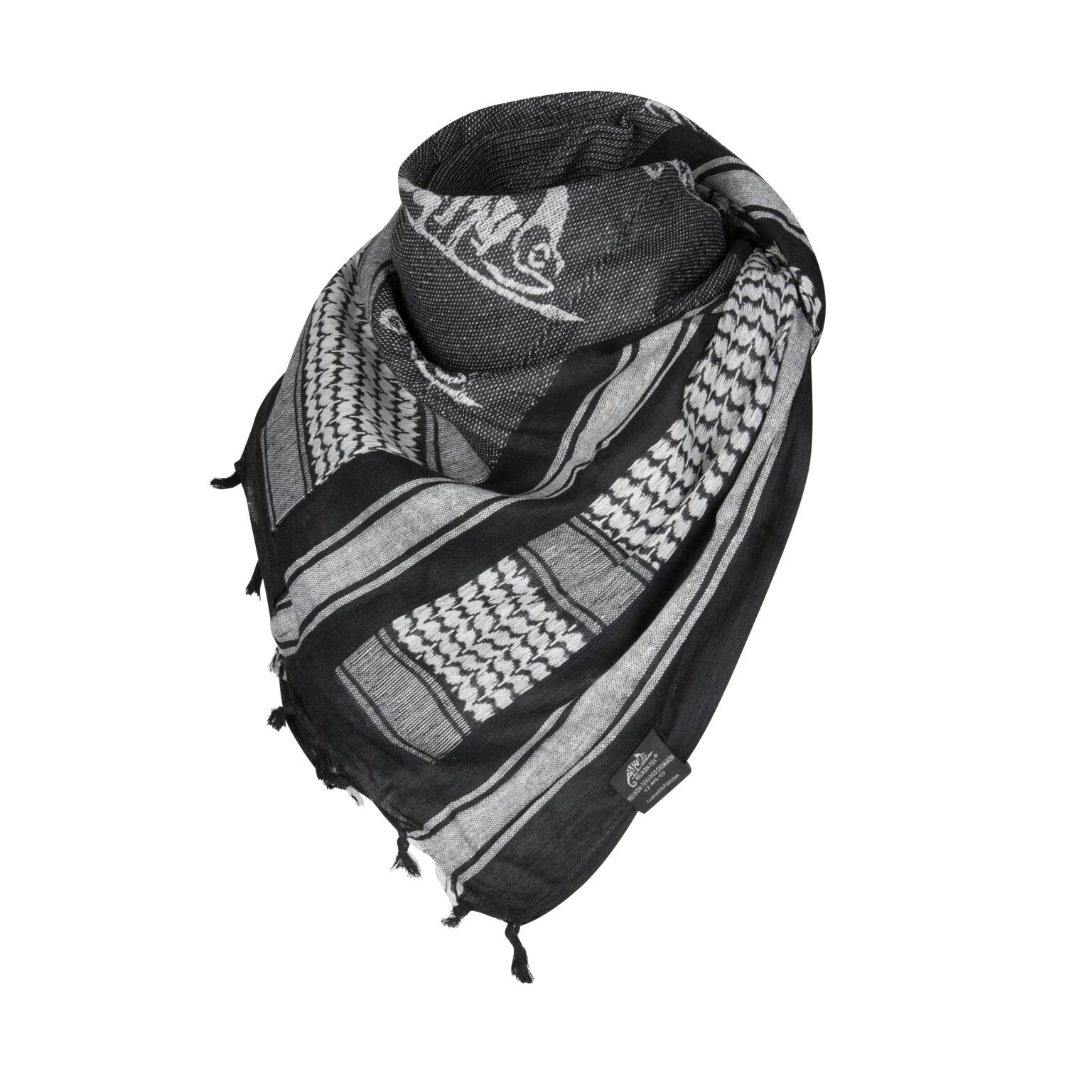 Helikon Tex Logo Shemagh Plo Tuch Kopftuch Schal Scarf Shadow Grey