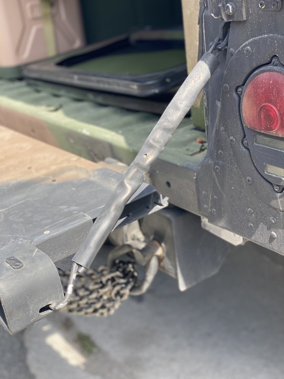 thumbnail image 2 of HMMWV Tailgate Support Bracket – 1 Pair – AM General Military Surplus | 12338977B1 2 of 6