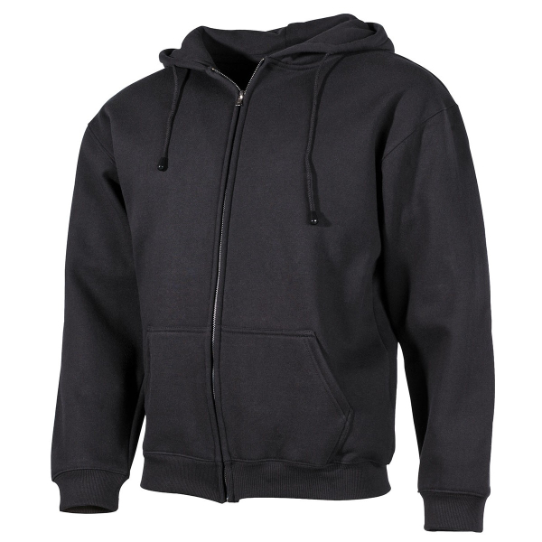 Kapuzen Sweatshirt Jacke black