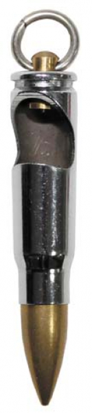 Anhänger-Patrone "AK-47" silber mit Flaschenöffner