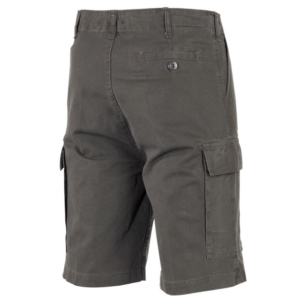 BW Moleskin Bermuda oliv- stonewashed mit Seitentaschen