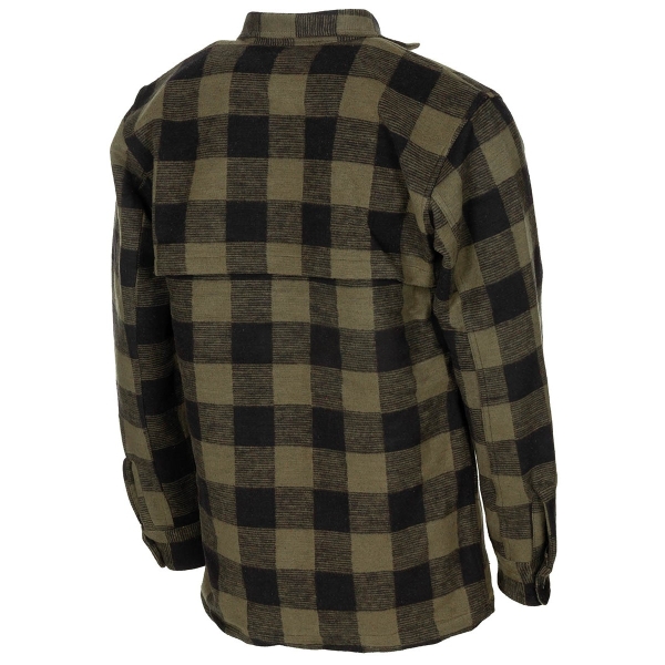 FOX Outdoor Holzfällerhemd oliv-schwarz kariert