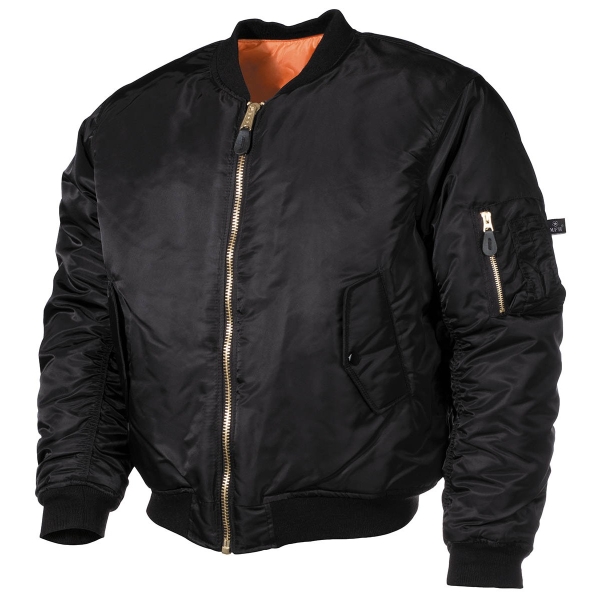 MA-1 Bomberjacke Blouson Pilotenjacke schwarz