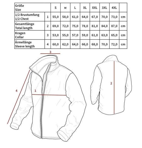 BW Combat Fleece Jacke coyote tan